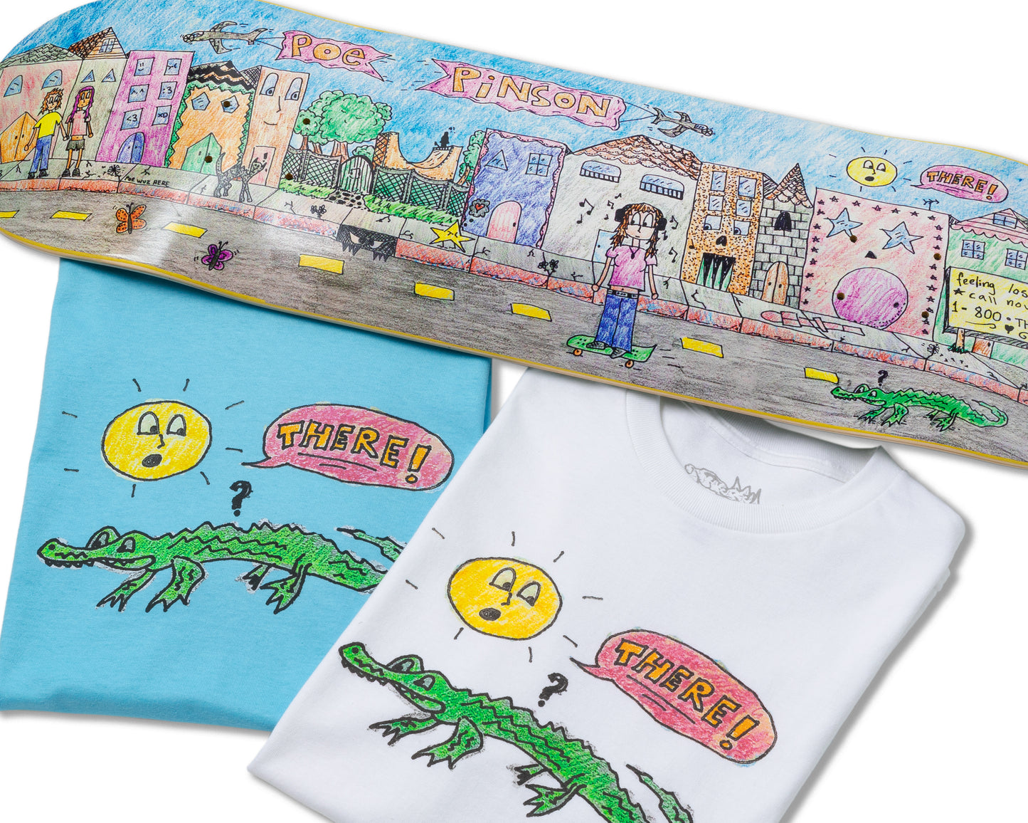 "Alligator" tee (blue)