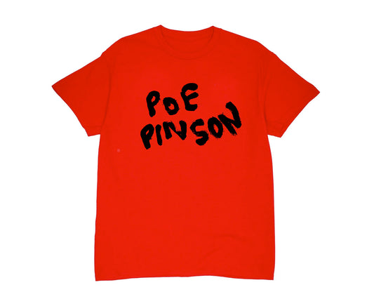 "Poe Pinson" tee (red)